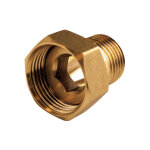 Raccord laiton 2 pi�ces femelle �crou libre 1' (26 / 34) - m�le 1 / 2' (15 / 21) thermador port�e plate ...