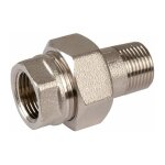Raccord union laiton nickel� droit � visser - m 3 / 4' - f 3 / 4'