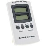Thermo - hygrom�tre digital min / max - cornwall electronics
