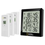 National geographic - thermo / hygromètre noir - 4 résultats de mesure National geographic - thermo / hygromètre noir - 4 résultats de mesure