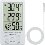 Thermo - hygrom�tre num�rique lcd pour int�rieur et ext�rieur, mesure de la temp�rature et de l'humidit�. ...