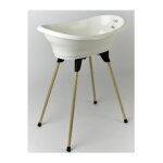 Thermobaby - kit baignoire vasco blanc muguet : baignoire + pieds + tuyau de vidange