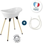 Thermobaby - kit baignoire vasco blanc muguet : baignoire + pieds + tuyau de vidange