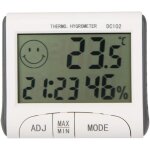 Thermom�tre d'ambiance cd mini thermom�tre d'ambiance num�rique lcd hygrom�tre thermom�tre horloge station ...