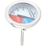 Thermomtre de barbecue en acier inoxydable 100 - 550? temprature de capot rond pour barbecue four grill ...