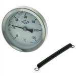 Thermom�tre � contact bim�tallique 0 � 120 �c bo�tier 63 mm