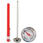 Thermometre de cuisine en acier inoxydable, thermom�tre � sonde de 120 mm avec clip, thermom�tre de cuisson ...