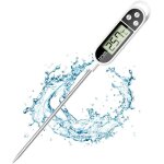 Thermometre cuisine avec �cran lcd thermom�tre num�rique digital avec sonde longue haute pr�cision, lecture ...
