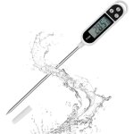 Thermom�tre de cuisine avec �cran lcd, thermom�tre num�rique � longue sonde, haute pr�cision, lecture ...