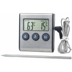 Thermom�tre de cuisine num�rique grand �cran lcd, longue sonde pour grill four, viande cuisson temp�rature ...