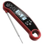 Thermometre cuisine avec sonde pliables, 3s lecture instantan� thermom�tre digital, r�tro�clairage lcd ...