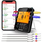 Thermom�tre de cuisson pour grillades smart thermom�tre � viande � distance sans fil avec 4 sondes thermom�tre ...