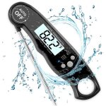 Thermom�tre de cuisson num�rique instantan� - sonde pliable de 1m�tre - pour viande, confiserie - lecture ...