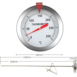 Thermom�tre de cuisson, thermom�tre � sonde de 30 cm de long, thermom�tre � sonde de cuisson en acier ...