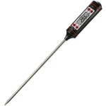 Thermom�tre de cuisson � sonde, thermom�tre � stylo en acier inoxydable (noir)