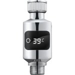 Thermomtre  eau de douche avec capteur sensible et affichage led numrique, capteur de temprature ...