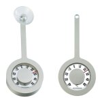 Thermom�tre ext�rieur en aluminium avec ventouse 16, 2 cm - nature