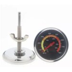Thermomtre de four 50  400 ?, thermomtre  friture  longue tige en mtal avec support thermomtre ...