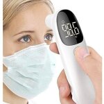 Thermom�tre frontal et auriculaire infrarouge m�dicale thermometre sans contact pour adulte enfant b�b�, ...