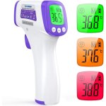 Thermom�tre frontal infrarouge sans contact pour enfants et adultes, avec �cran lcd et fonction m�moire. ...
