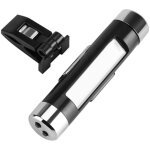 Thermom�tre d'horloge de voiture, thermom�tre lcd en acier inoxydable, moniteur d'horloge de r�tro�clairage ...