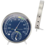 Thermom�tre hygrom�tre analogique multifonction r�sistant � eau pr�cis pour int�rieur et ext�rieur compatible ...