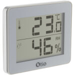 Thermom�tre hygrom�tre blanc - �cran lcd otio