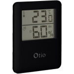 Thermomtre hygromtre digital intrieur - noir - otio