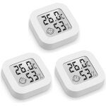 Snq - thermomètre hygrometre intérieur, 3pcs mini lcd thermomètre hygromètre digital à haute précision, ... Snq - thermomètre hygrometre intérieur, 3pcs mini lcd thermomètre hygromètre digital à haute précision, ...