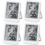 Thermom�tre et hygrom�tre d'int�rieur num�rique de haute pr�cision, moniteur de temp�rature et d'humidit�, ...