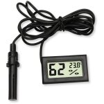 Thermomètre - hygromètre avec sonde pour terrarium thermo - hygromètre numérique, 2 en 1 Thermomètre - hygromètre avec sonde pour terrarium thermo - hygromètre numérique, 2 en 1