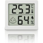 Thermom�tre et hygrom�tre ultra - fins � grand �cran de 3, 1 pouces, thermo - hygrom�tre �lectronique ...