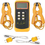 Thermom�tre industriel � pince double canal 6802ii thermocouple type k, mesure pr�cise pour laboratoires, ...