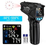 Thermomtre infrarouge laser professionnel sans contact, pistolet de temprature infrarouge - 50c  ...