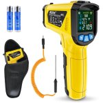 Thermom�tre infrarouge laser et sonde pistolet ir temperature sans contact lcd 50�c800�c r�glable alarme ...