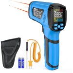 Thermom�tre infrarouge mestek, - 40?1200? thermom�tre laser num�rique et sonde pistolet de temp�rature ...