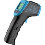 Thermom�tre infrarouge, pistolet thermom�tre laser num�rique sans contact avec �cran lcd, bleu