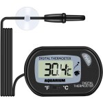 Thermomtre lcd digital pour aquarium - avec ventouse et sonde  immersion pour terrarium