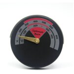 Thermom�tre magn�tique pour br�leur � b�ches et po�le rouge 63 mm