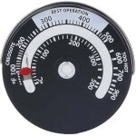 Thermomtre magntique pour pole 0 - 500? cadran jauge de thermomtre de haute prcision compteur de ...