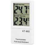 Thermom�tre num�rique lcd pour int�rieur et aquarium avec affichage de la temp�rature double