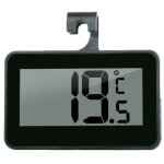 Thermom�tre num�rique mini pour r�frig�rateur, thermom�tre �tanche pour cong�lateur avec crochet, �cran ...