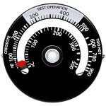 Thermom�tre de po�le magn�tique thermom�tre pour po�le � bois jauge de thermom�tre pour tuyau de po�le ...