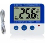 Thermometre refrigerateur numerique avec alarme et max temperature minimale facile a lire lcd numerique, ...