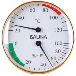 Thermom�tre de sauna 2 en 1, moniteur de temp�rature et d'humidit�, thermom�tre sauna fahrenheit, sans ...