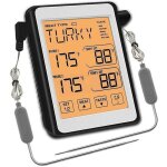 Thermomtre  viande numrique  double sonde pour four de cuisine avec sonde de qualit commerciale ...