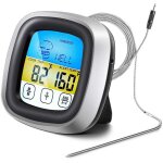 Thermom�tre � viande num�rique pour four, barbecue, cuisine, cuisson des aliments avec 1 sonde et minuterie, ...