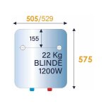 Thermor - chauffe - eau électrique blindé vertical mural 200l 251085 Thermor - chauffe - eau électrique blindé vertical mural 200l 251085