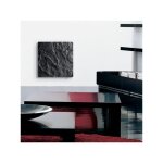 Thermor - radiateur  inertie touch silicium ardoise noire 800w horizontal - valderoma an0800t
