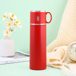 Thermos gobelet boisson chaude ou froide work travel school 500ml - rouge